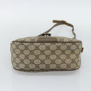 GUCCI GG Supreme Web Sherry Line Bag PVC Beige Gold 14 02 032 Auth 194578-5