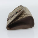 GUCCI GG Supreme Web Sherry Line Clutch Bag PVC Beige 156 01 030 Auth 194580-3