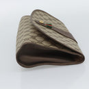 GUCCI GG Supreme Web Sherry Line Clutch Bag PVC Beige 156 01 030 Auth 194580-4