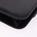 CELINE Horse Carriage Shoulder Bag Leather Black Gold Auth 194581-16