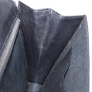 CELINE Horse Carriage Shoulder Bag Leather Black Gold Auth 194581-19