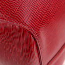 LOUIS VUITTON Epi Keepall 55 Boston Bag Red M42957 LV Auth 194589V-12