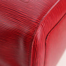 LOUIS VUITTON Epi Keepall 55 Boston Bag Red M42957 LV Auth 194589V-13