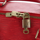 LOUIS VUITTON Epi Keepall 55 Boston Bag Red M42957 LV Auth 194589V-16