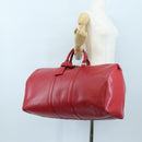 LOUIS VUITTON Epi Keepall 55 Boston Bag Red M42957 LV Auth 194589V-22