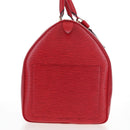 LOUIS VUITTON Epi Keepall 55 Boston Bag Red M42957 LV Auth 194589V-5