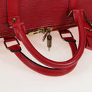 LOUIS VUITTON Epi Keepall 55 Boston Bag Red M42957 LV Auth 194589V-7