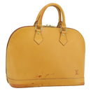 LOUIS VUITTON Nomad leather Alma Hand Bag Beige M85000 LV Auth 194592V-1