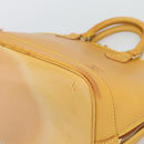 LOUIS VUITTON Nomad leather Alma Hand Bag Beige M85000 LV Auth 194592V-15