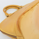 LOUIS VUITTON Nomad leather Alma Hand Bag Beige M85000 LV Auth 194592V-8