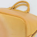 LOUIS VUITTON Nomad leather Alma Hand Bag Beige M85000 LV Auth 194592V-16