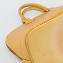 LOUIS VUITTON Nomad leather Alma Hand Bag Beige M85000 LV Auth 194592V-17