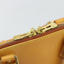 LOUIS VUITTON Nomad leather Alma Hand Bag Beige M85000 LV Auth 194592V-18