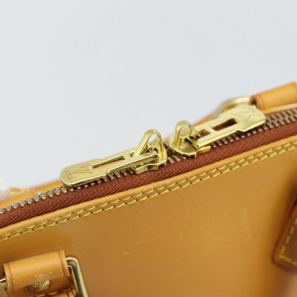 LOUIS VUITTON Nomad leather Alma Hand Bag Beige M85000 LV Auth 194592V