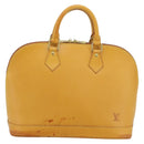 LOUIS VUITTON Nomad leather Alma Hand Bag Beige M85000 LV Auth 194592V-13