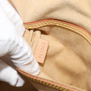 LOUIS VUITTON Nomad leather Alma Hand Bag Beige M85000 LV Auth 194592V-11