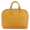 LOUIS VUITTON Nomad leather Alma Hand Bag Beige M85000 LV Auth 194592V-2
