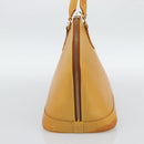 LOUIS VUITTON Nomad leather Alma Hand Bag Beige M85000 LV Auth 194592V-3