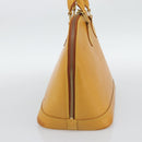 LOUIS VUITTON Nomad leather Alma Hand Bag Beige M85000 LV Auth 194592V-4