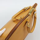LOUIS VUITTON Nomad leather Alma Hand Bag Beige M85000 LV Auth 194592V-6