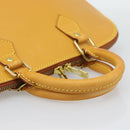 LOUIS VUITTON Nomad leather Alma Hand Bag Beige M85000 LV Auth 194592V-7