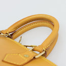 LOUIS VUITTON Nomad leather Alma Hand Bag Beige M85000 LV Auth 194592V-14
