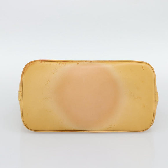 LOUIS VUITTON Nomad leather Alma Hand Bag Beige M85000 LV Auth 194592V