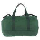 PRADA Boston Bag Nylon 2way Green Silver Auth 194594-2