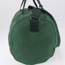 PRADA Boston Bag Nylon 2way Green Silver Auth 194594-4
