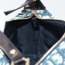 Christian Dior Trotter Canvas Hand Bag PVC Navy Gold Auth 194595V-17