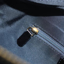 Christian Dior Trotter Canvas Hand Bag PVC Navy Gold Auth 194595V-19
