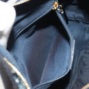 Christian Dior Trotter Canvas Hand Bag PVC Navy Gold Auth 194595V-20