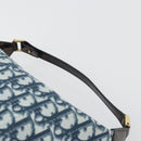 Christian Dior Trotter Canvas Hand Bag PVC Navy Gold Auth 194595V-8