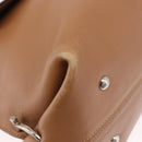 Salvatore Ferragamo Sofia Gancini Hand Bag Leather 2way Beige Silver Auth 194596A-10