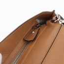 Salvatore Ferragamo Sofia Gancini Hand Bag Leather 2way Beige Silver Auth 194596A-22