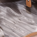 Salvatore Ferragamo Sofia Gancini Hand Bag Leather 2way Beige Silver Auth 194596A-11