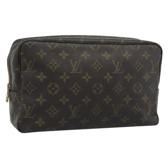 LOUIS VUITTON Monogram Trousse Toilette 28 Clutch Bag M47522 LV Auth 194597