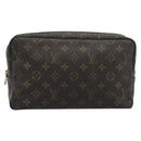LOUIS VUITTON Monogram Trousse Toilette 28 Clutch Bag M47522 LV Auth 194597-13