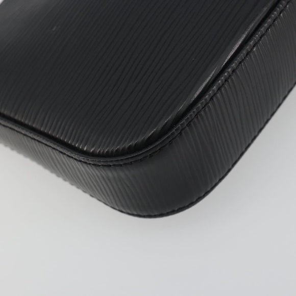 LOUIS VUITTON Epi Pochette Accessoires Pouch Black M52982 LV Auth 194599V