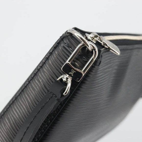 LOUIS VUITTON Epi Pochette Accessoires Pouch Black M52982 LV Auth 194599V