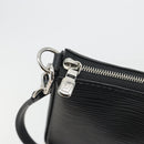 LOUIS VUITTON Epi Pochette Accessoires Pouch Black M52982 LV Auth 194599V-9