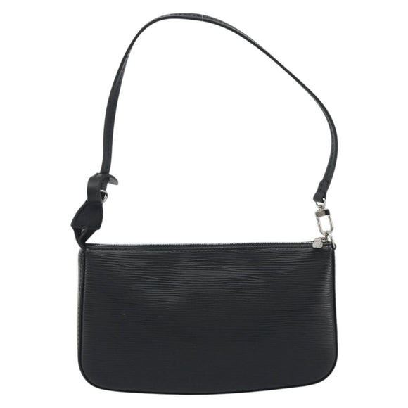 LOUIS VUITTON Epi Pochette Accessoires Pouch Black M52982 LV Auth 194599V