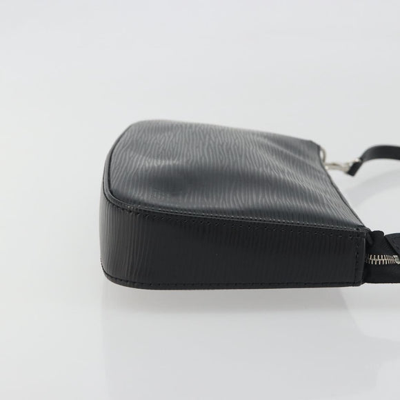 LOUIS VUITTON Epi Pochette Accessoires Pouch Black M52982 LV Auth 194599V