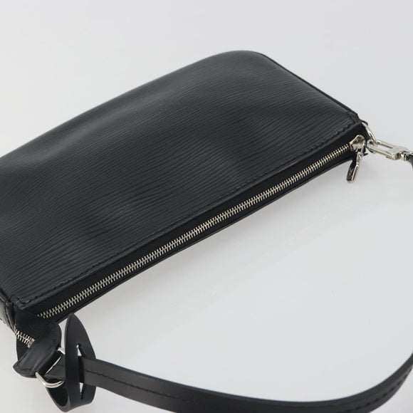 LOUIS VUITTON Epi Pochette Accessoires Pouch Black M52982 LV Auth 194599V