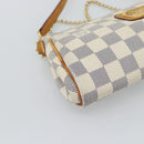 LOUIS VUITTON Damier Azur Eva Shoulder Bag 2way N55214 LV Auth 194601-13