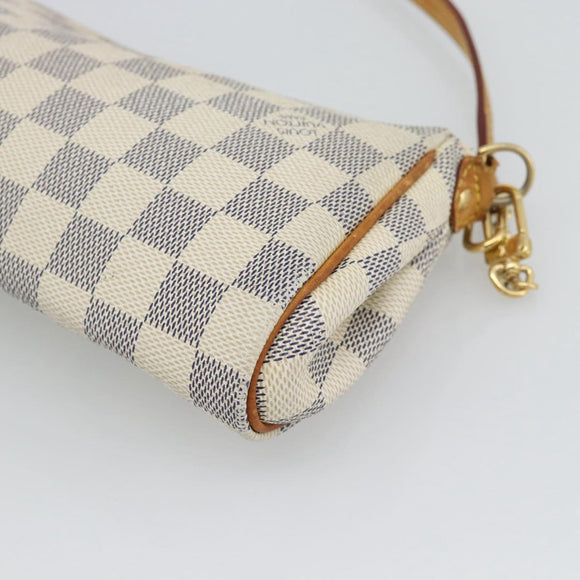 LOUIS VUITTON Damier Azur Eva Shoulder Bag 2way N55214 LV Auth 194601