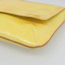 LOUIS VUITTON Monogram Vernis Thompson Street Bag Lime Yellow M91071 Auth 194603-9