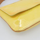 LOUIS VUITTON Monogram Vernis Thompson Street Bag Lime Yellow M91071 Auth 194603-14
