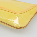 LOUIS VUITTON Monogram Vernis Thompson Street Bag Lime Yellow M91071 Auth 194603-15