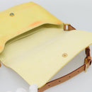 LOUIS VUITTON Monogram Vernis Thompson Street Bag Lime Yellow M91071 Auth 194603-10